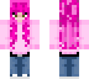 pink hair girl
