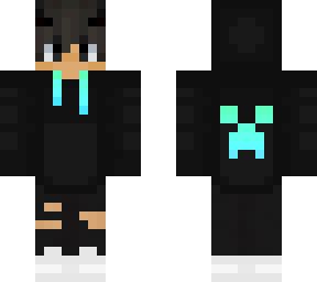 turqoise blue creeper hoodie w/ effect