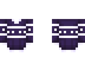 ob - purple & white ugly sweater
