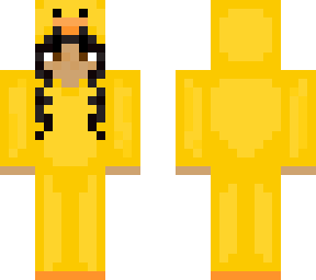 girl in simple duck onesie