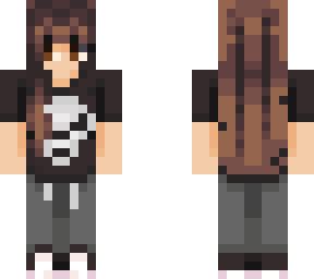 skull shirt and sweatpants