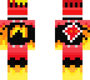 the flame and the furious (black nepads and white skull glow)