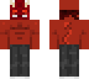 red devil with mask