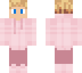 blonde boy pink hoodie edition