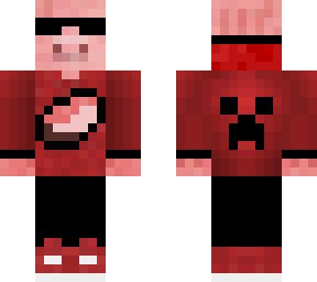 cool pig with glasses