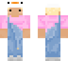 goose hat & overalls