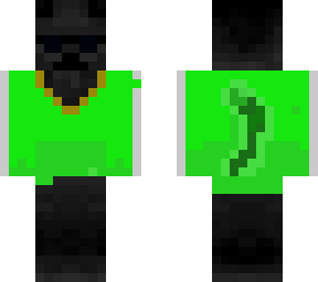 green shirt no pants
