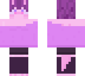 pink alien girl in a sweater!!