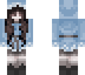 winter girl/ brown hair