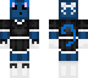 blue slime cat maid