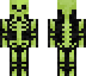 evil green skeleton