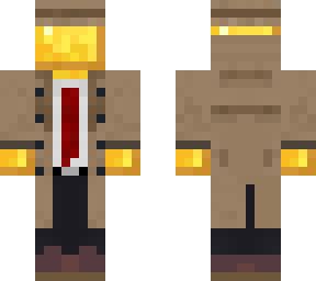 golden trenchcoat