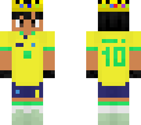 neymar with crown (white version of technobeast007's skin)