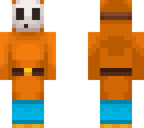 orange shy guy