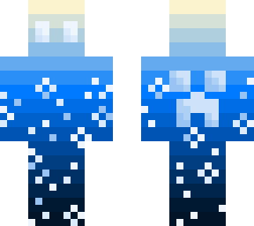 peachy sea with bubbles.
