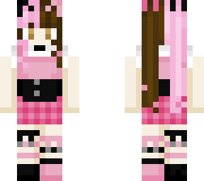 pink pastel goth girl