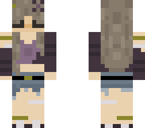 purple and gold girl