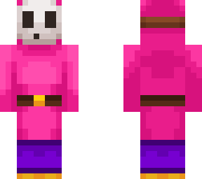 strong pink shy guy