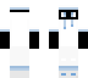 white and blue