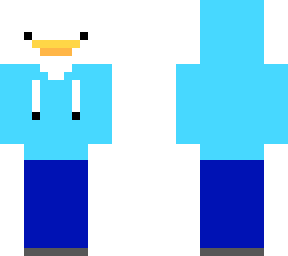 white hoodie duck