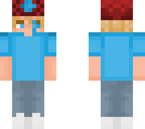 hes blue now