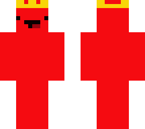 red blob skin with crown
