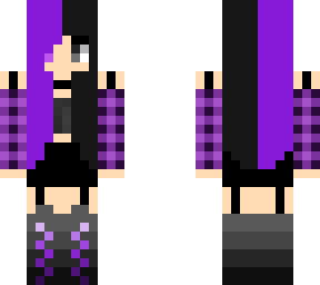 split purple hair
