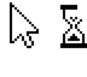 cursor with sandclock
