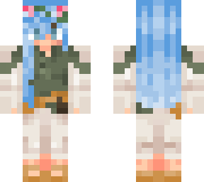 fantasy elf blue hair