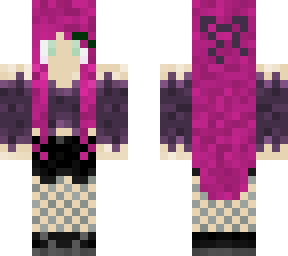 pink hair green eyed alt