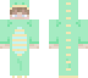 green dino onesie