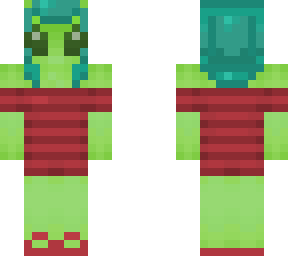 blue hair alien girl