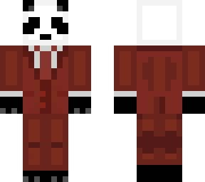 giant panda red suit