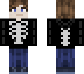 guy in skeleton hoodie