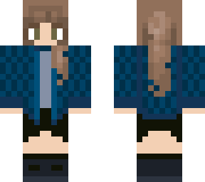 cozy blue sweater ponytail