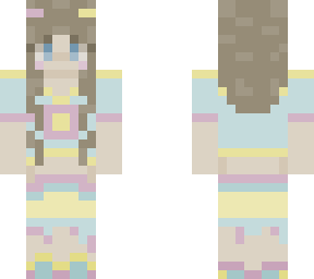 cute cotton candy themed girl