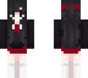 japanese black hair school girl