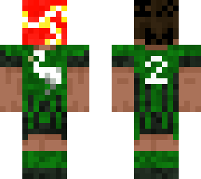 masked green black soccer player