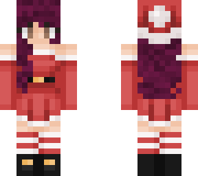 santa girl purple hair