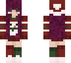 snowman christmas jumper girl purple hair