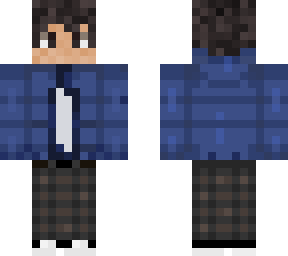 boy with blue jacket