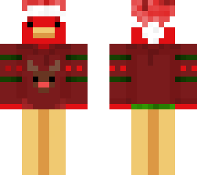 christmas red duck