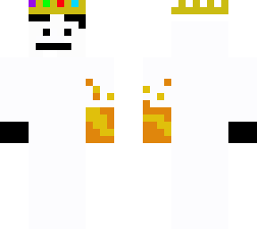crown dude with fire hand