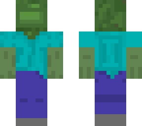 me as a minecraft zombie