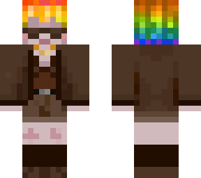 rainbow hair girl (me)