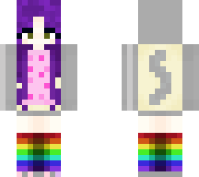purple hair nyan cat skin