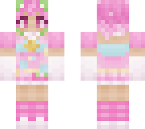 very pink person