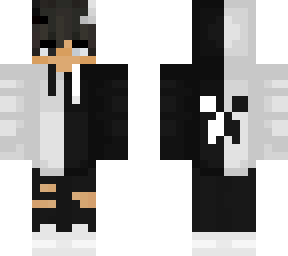 blacknwhite creeper hoodie w/effect