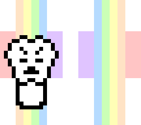rainbow muffin