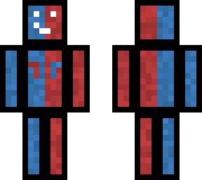 blue and red guy.
